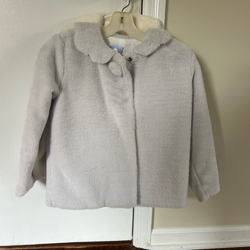 Grey Bella Bliss Fur Coat